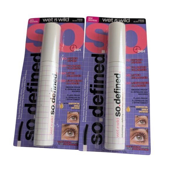 Wet n Wild So Defined Mascara Volumizing & Lengthening 1116145 Black Lot of 2 - Picture 1 of 5